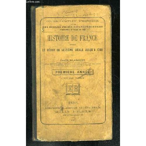 Histoire De France Depuis Le Debut Du Seizieme Siecle Jusqu A 1789.... on Productcaster.