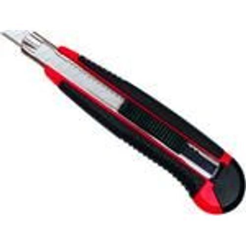 Cutter Professionnel Auto Load, Lame : 9 Mm, Noir/Rouge on Productcaster.