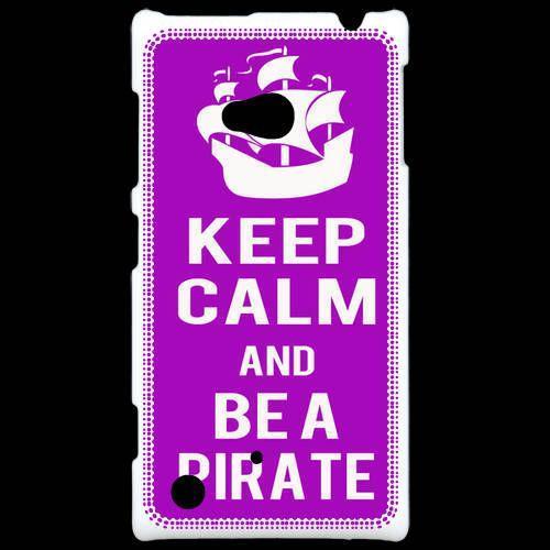 Coque Nokia Lumia 720 Keep Calm Be A Pirate Violet on Productcaster.