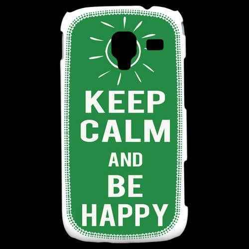 Coque Samsung Galaxy Ace 2 Keep Calm Be Happy Vert on Productcaster.