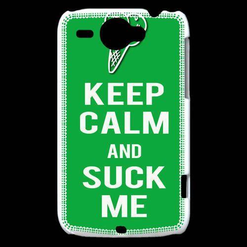 Coque Htc Wildfire G8 Keep Calm Suck Me Vert on Productcaster.