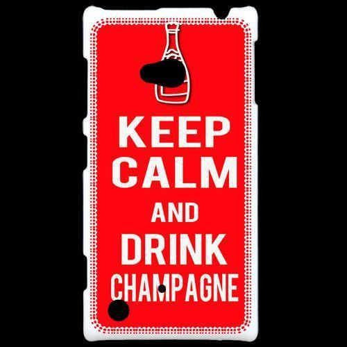 Coque Nokia Lumia 720 Keep Calm Drink Champagne Rouge on Productcaster.