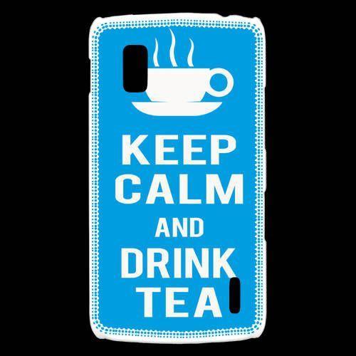 Coque Lg Nexus 4 Keep Calm Drink Tea Cyan on Productcaster.