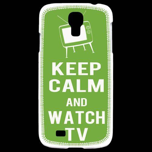 Coque Samsung Galaxy S4 Keep Calm Watch Tv Vert on Productcaster.