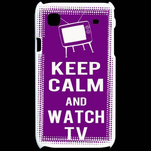 Coque Samsung Galaxy S Keep Calm Watch Tv Violet on Productcaster.