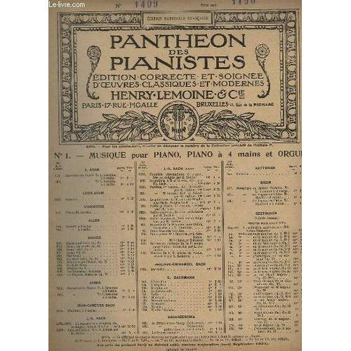 Pantheon Des Pianistes - N°1409 : Cantabile En Fa. on Productcaster.