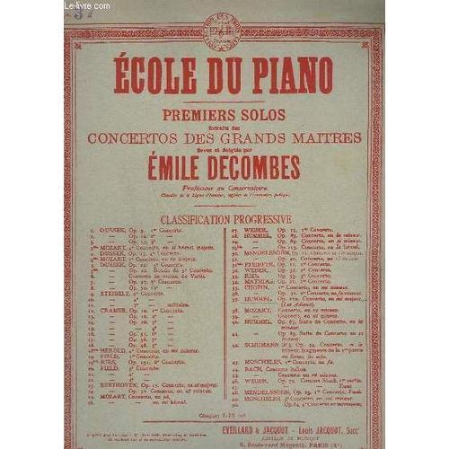 Ecole Du Piano - Premiers Solos Extrait Des Concertos Des Grands Ma... on Productcaster.