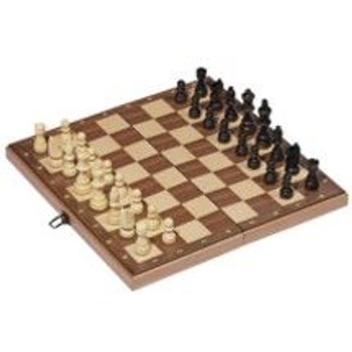 Jeu D'échecs En Bois Pliable 38x38 Cm on Productcaster.