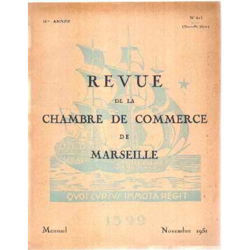 Revue De La Chambre De Commerce De Marseille N°615 on Productcaster.