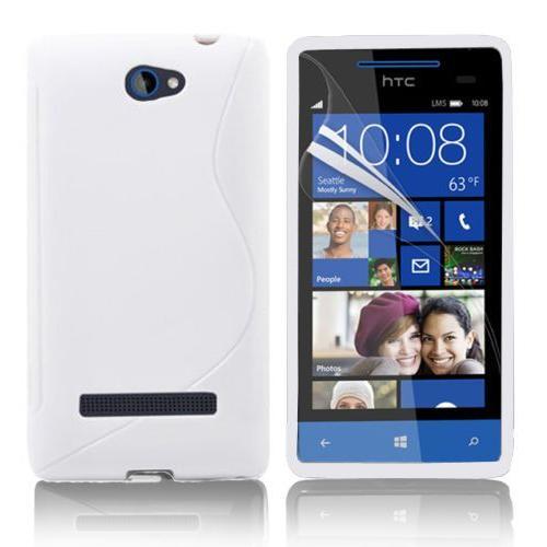 Housse Etui Coque Silicone Gel Blanc Pour Windows Phone 8s By Htc +... on Productcaster.