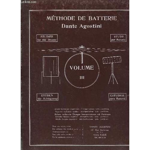 Methode De Batterie - Volume 3 - Etude Technique Superieur. on Productcaster.