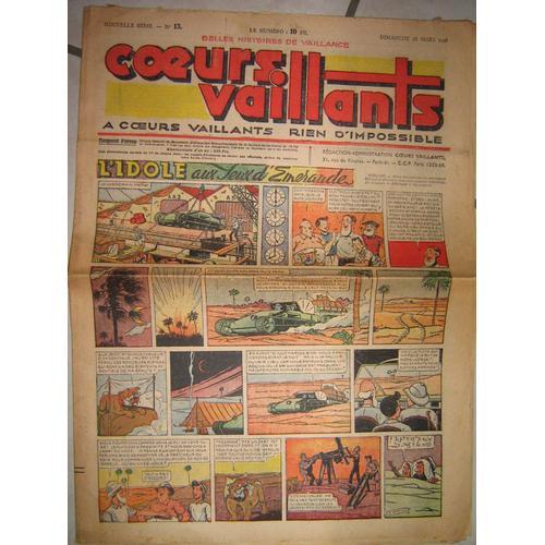 Coeurs Vaillants N°13 Du 28/03/1948 on Productcaster.