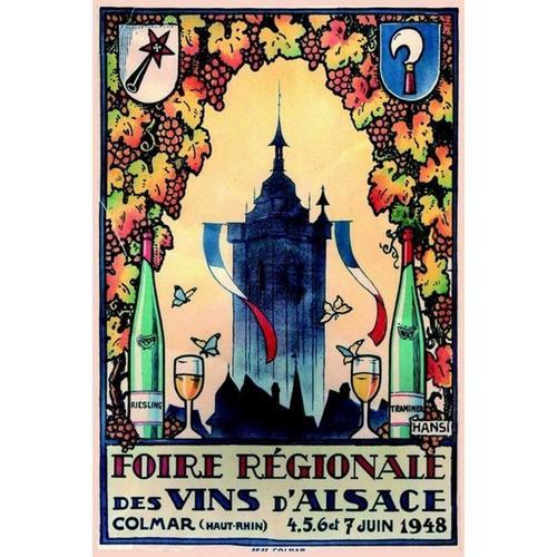 Affiche Vin Alsace Colmar on Productcaster.