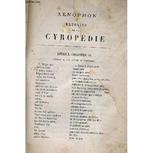 Xenophon Extraits De La Cyropedie - Ouvrage Incomplet. on Productcaster.