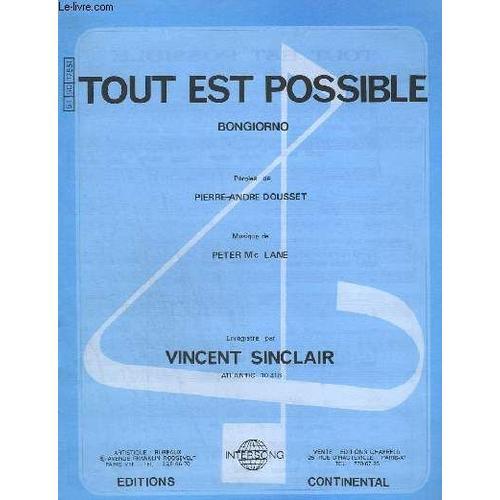 Tout Est Possible - Piano + Chant. on Productcaster.