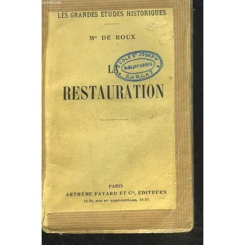 La Restauration on Productcaster.