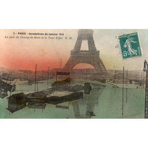 Carte Postale Ancienne -1910- Avec Timbre -Paris - Inondations De F... on Productcaster.