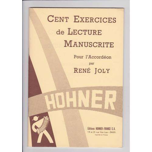 Cent Exercices De Lecture Manuscrite Pour L'accordéon on Productcaster.