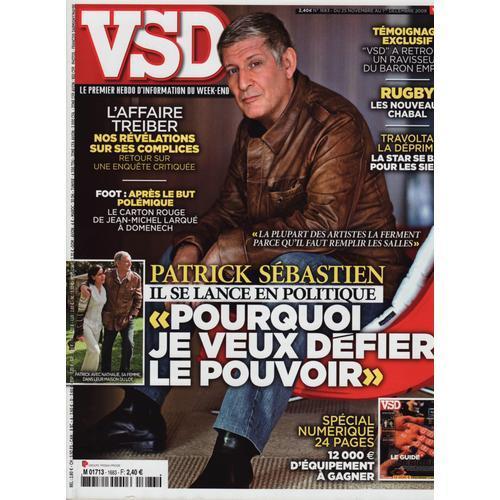 Vsd / 25-11-2009 N°1683 : Patrick Sébastien (5p) - John Travolta (2... on Productcaster.