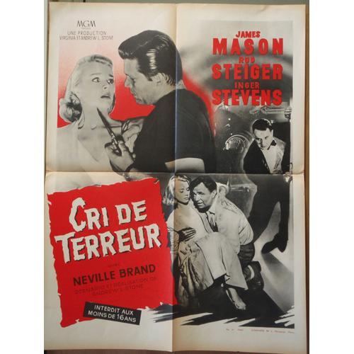 Cri De Terreur - 1957 - Affiche Originale Pliee 60 X 80 - James Mason on Productcaster.