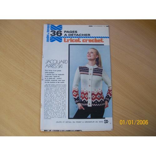 Modes Et Travaux Tricot Crochet Novembre 1972 on Productcaster.