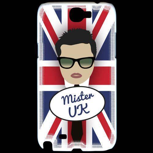 Coque Samsung Galaxy Note 2 Mister Uk Brun on Productcaster.