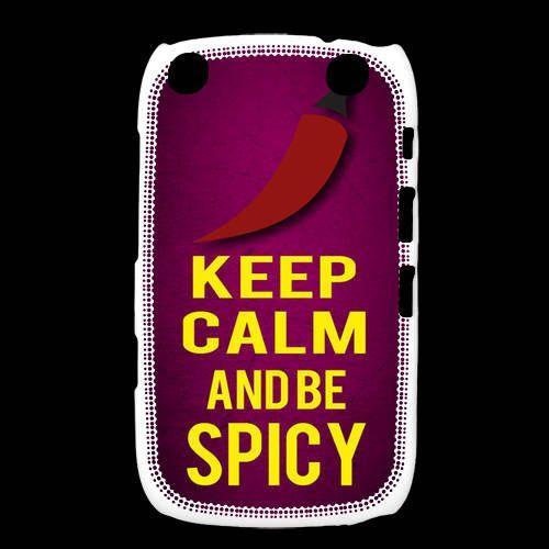 Coque Blackberry Curve 9320 Keep Calm And Be Spicy Rose on Productcaster.