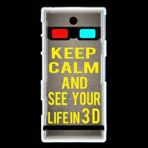 Coque Sony Xperia P Keep Calm And See Your Life 3d Gris on Productcaster.