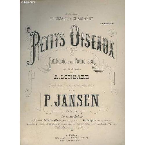 Petits Oiseaux - Fantaisie Pour Piano Seul. on Productcaster.