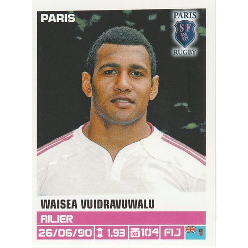 Image Panini N° 187 Rugby 2013 / 2014 Waisea Vuidravuwalu Paris on Productcaster.