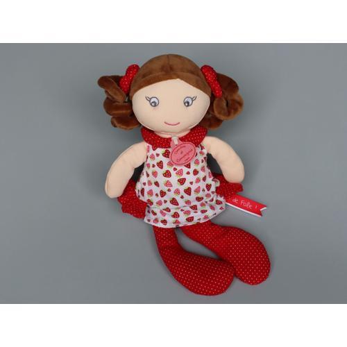 Doudou Poupée Rouge Robe Fraise Doudou Et Compagnie on Productcaster.