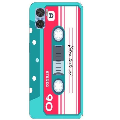 Coque Pour Moto E22 Et E22i Cassette Bleu on Productcaster.