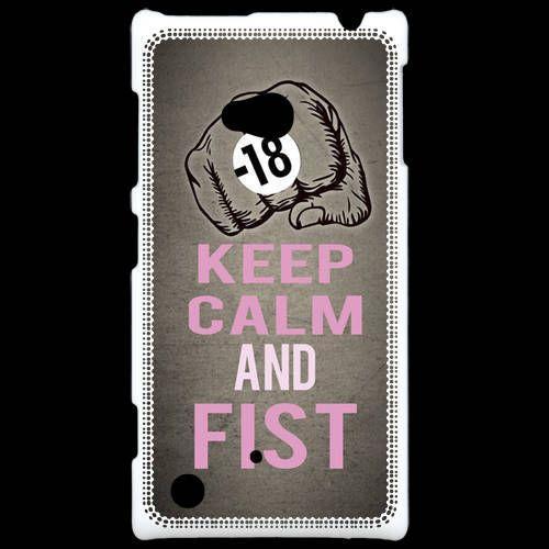 Coque Nokia Lumia 720 Keep Calm And Fist Gris on Productcaster.