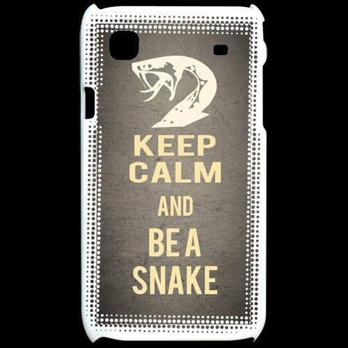 Coque Samsung Galaxy S Keep Calm And Be A Snake Gris on Productcaster.