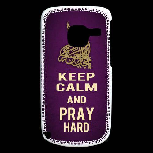 Coque Nokia C3 Keep Calm And Pray Muslim Violet on Productcaster.