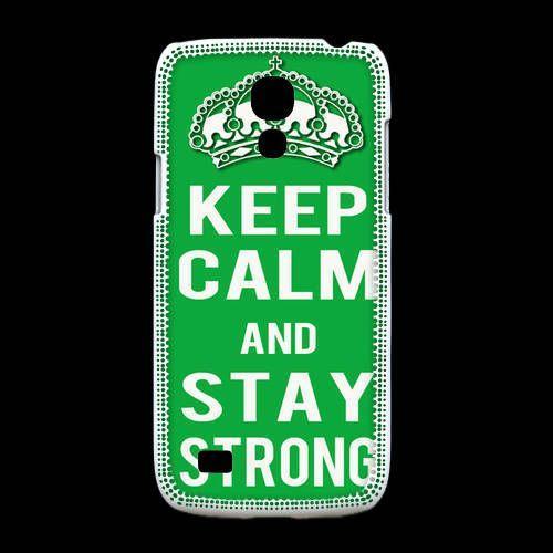 Coque Samsung Galaxy S4mini Keep Calm Stay Strong Vert on Productcaster.