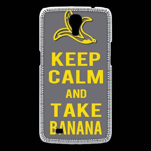 Coque Samsung Galaxy Mega Keep Calm Take Banana Gris on Productcaster.