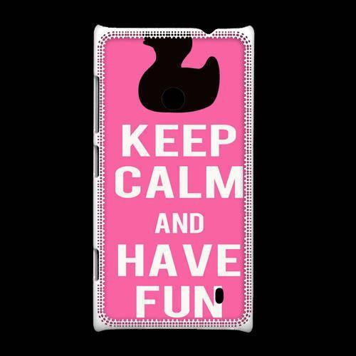 Coque Nokia Lumia 520 Keep Calm Have Fun Rose on Productcaster.