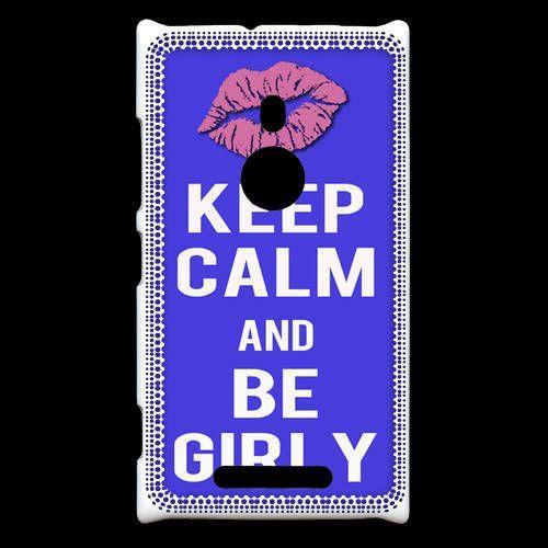 Coque Nokia Lumia 925 Keep Calm Girly Bleu on Productcaster.