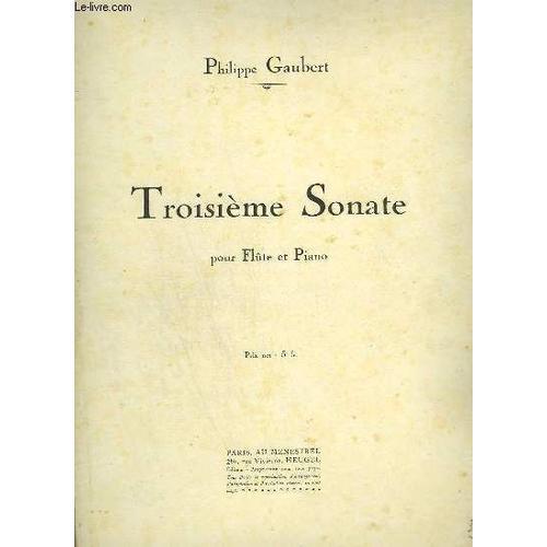 Troisieme Sonate Pour Flute Et Piano. on Productcaster.