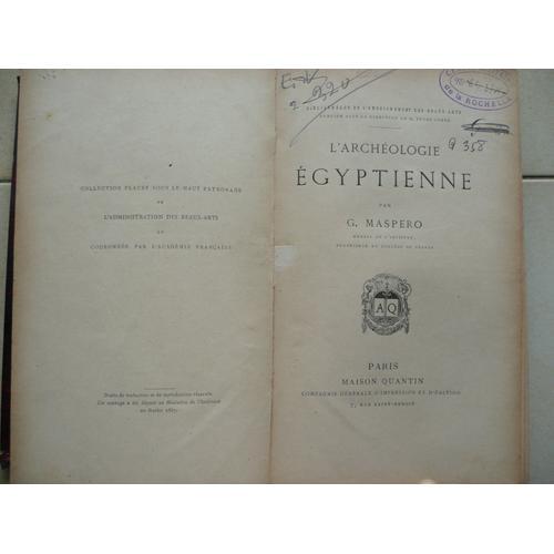 L'archéologie Egyptienne. on Productcaster.