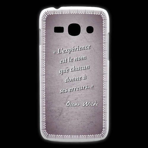 Coque Samsung Galaxy Ace3 Expérience Violet Citation Oscar Wilde on Productcaster.