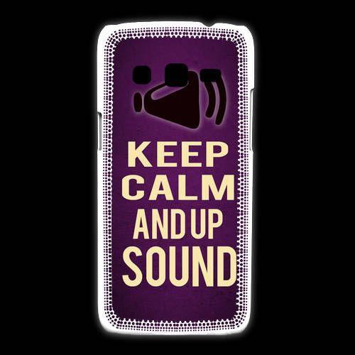 Coque Samsung Galaxy Express2 Keep Calm And Up Sound Violet on Productcaster.