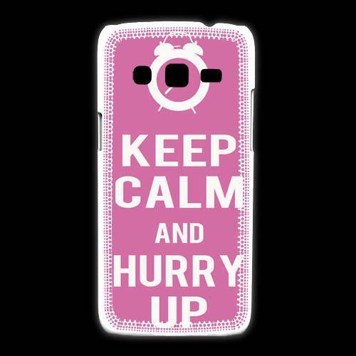 Coque Samsung Galaxy Express2 Keep Calm Hurry Up Rose on Productcaster.