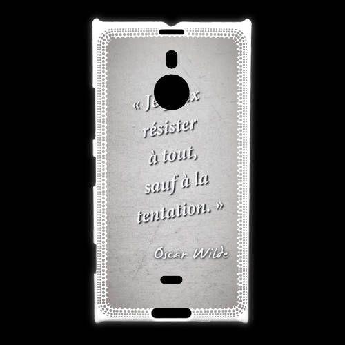 Coque Nokia Lumia 1520 Résister Gris Citation Oscar Wilde on Productcaster.