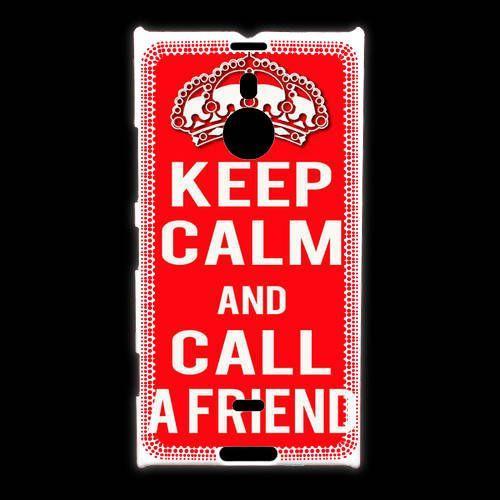 Coque Nokia Lumia 1520 Keep Calm Call Friend Rouge on Productcaster.