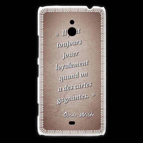 Coque Nokia Lumia 1320 Cartes Gagnantes Rouge Citation Oscar Wilde on Productcaster.