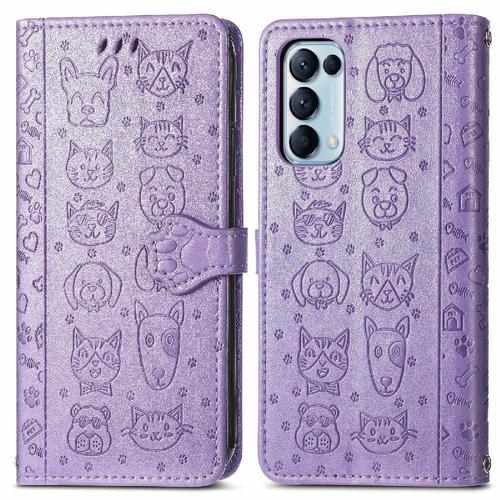 Étui Pour Oppo Reno 5 Couverture Rabotant Animaux De Dessin Animé É... on Productcaster.