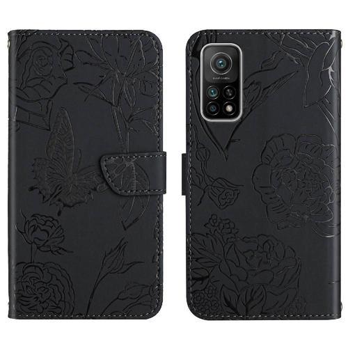 Étui Pour Xiaomi 10t/10t Pro Fleurs Et Papillons Avec Sangle De Poi... on Productcaster.