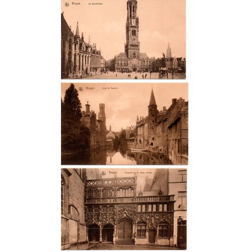 Belgique - Bruges / Brugge - Lot De 3 Cartes Editeur Nels : Grand'p... on Productcaster.